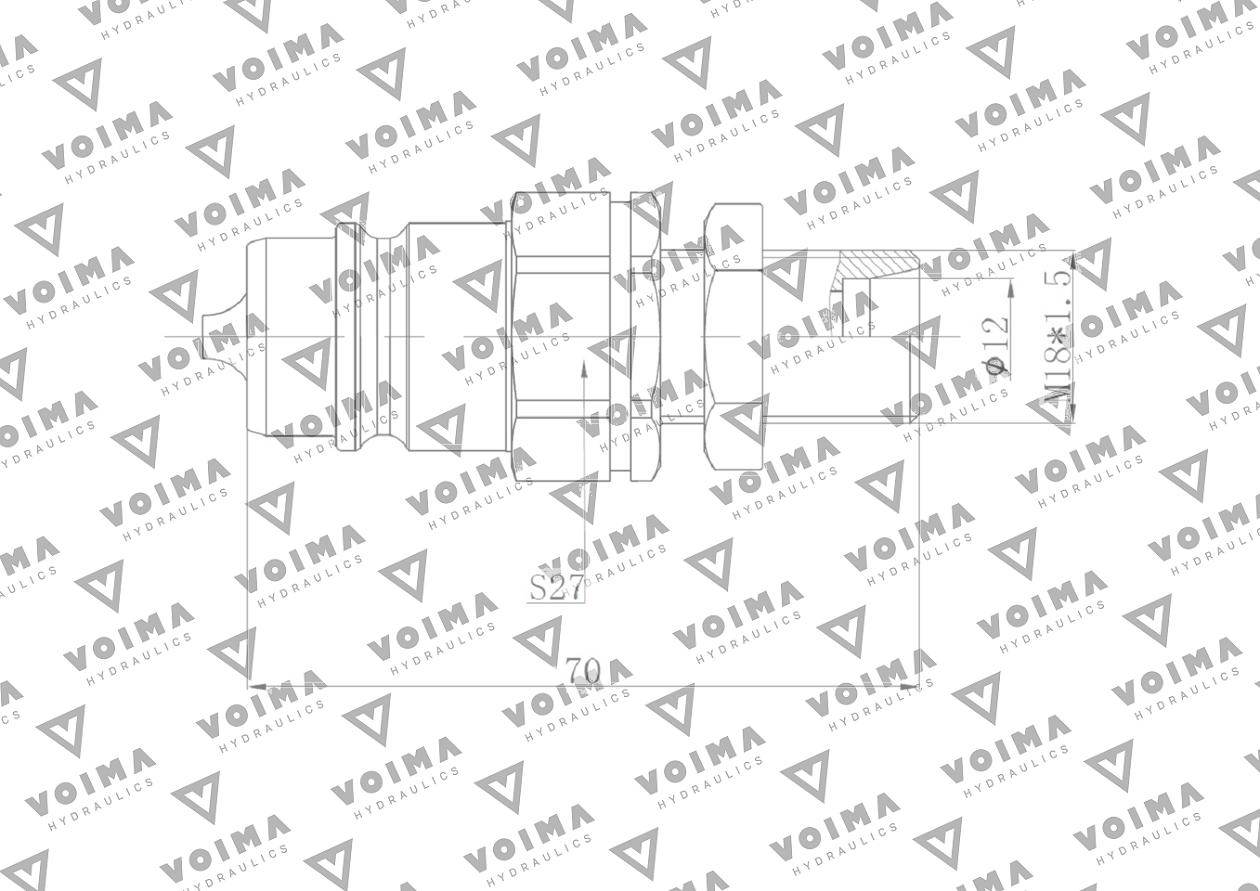 Szybkozłącze hydrauliczne wtyczka euro m18x1.5 gz long 9100818lw voima 50szt Szybkozłącze hydrauliczne wtyczka euro m18x1.5 gz long 9100818lw voima 50szt - obrazek 3