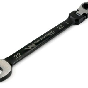 Klucz płasko-oczkowy 22mm z grzechotką 72 zęby i przegubem waryński