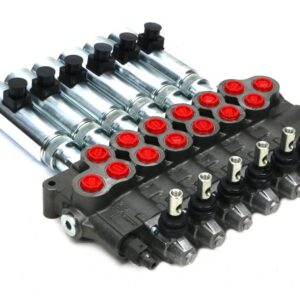 Rozdzielacz hydrauliczny 80 l/m 6 sekc.ster ręczno elektryczne 24 dc