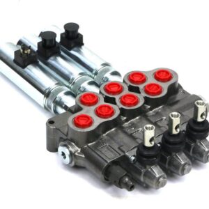 Rozdzielacz hydrauliczny 80 l/m 3 sekc.ster ręczno elektryczne 24 dc