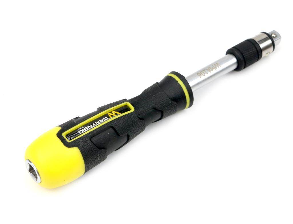Uchwyt ręczny do końcówek wkrętakowych z końcówką do nasadek 1/4 waryński Uchwyt ręczny do końcówek wkrętakowych z końcówką do nasadek 1/4 waryński - obrazek 2