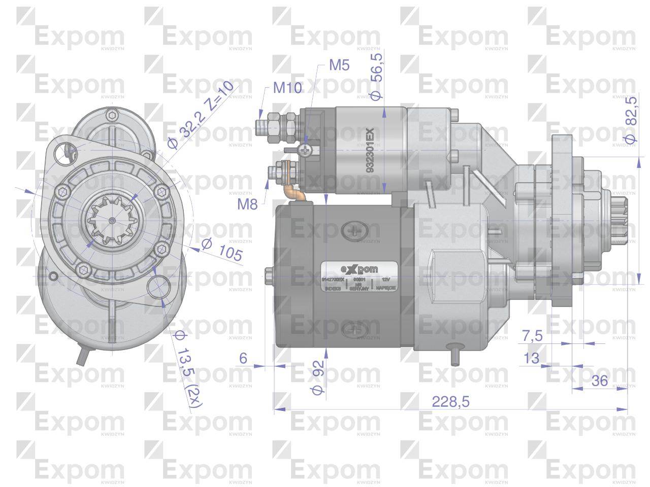 Rozrusznik z reduktorem typu magneton john deere 9142700 blue line expom kwidzyn Rozrusznik z reduktorem typu magneton john deere 9142700 blue line expom kwidzyn - obrazek 3