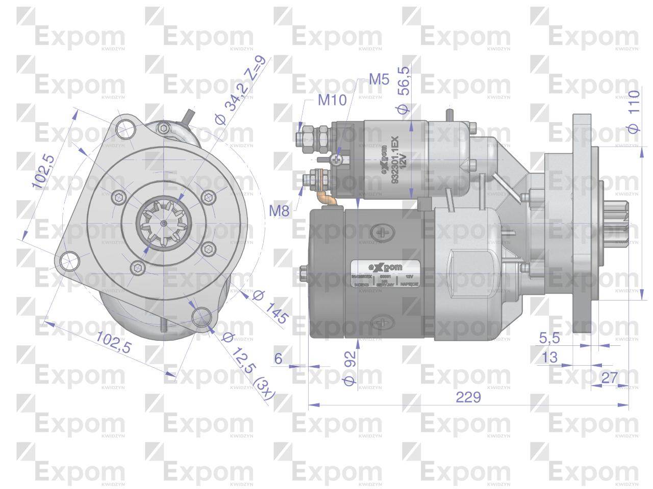 Rozrusznik z reduktorem typu magneton fiat 9142680 blue line expom kwidzyn Rozrusznik z reduktorem typu magneton fiat 9142680 blue line expom kwidzyn - obrazek 3