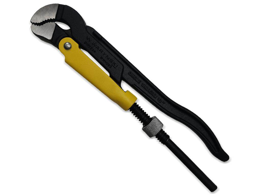 Szczypce nastawne szwedzkie do rur szczęki typ s o rozstawie max 25mm długość 235mm waryński