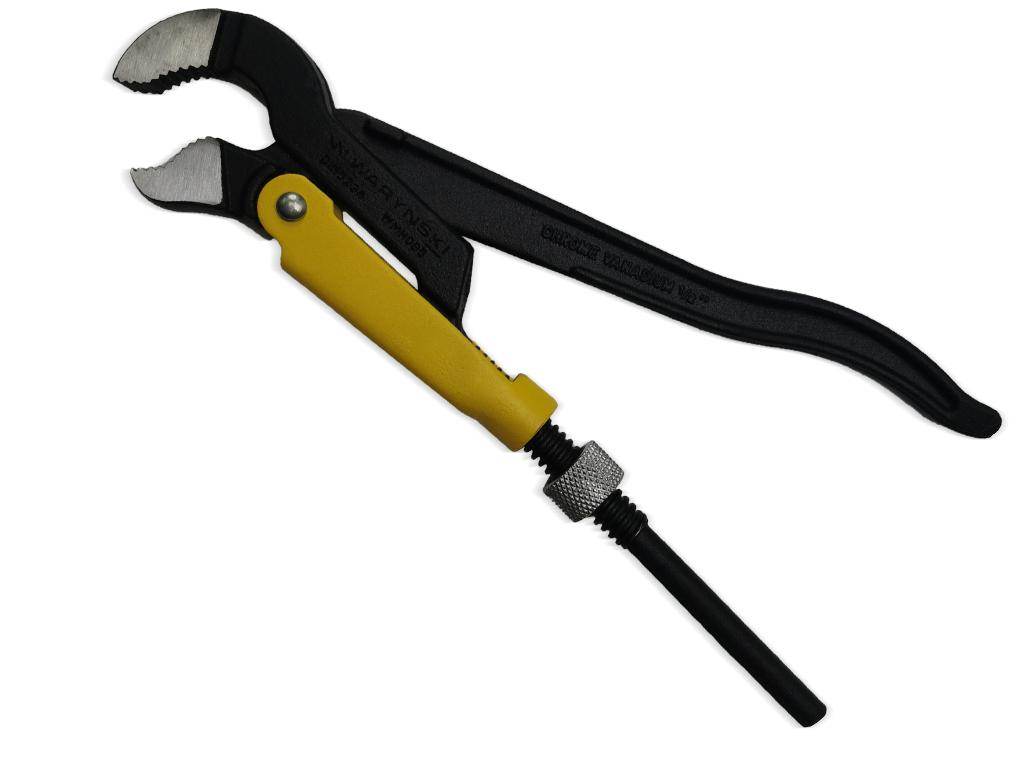 Szczypce nastawne szwedzkie do rur szczęki typ s o rozstawie max 25mm długość 235mm waryński Szczypce nastawne szwedzkie do rur szczęki typ s o rozstawie max 25mm długość 235mm waryński - obrazek 2