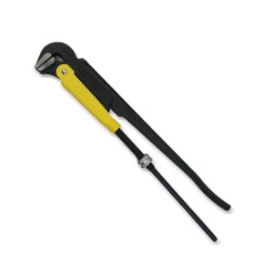 Szczypce nastawne szwedzkie do rur szczęki typ 90° o rozstawie max 121mm długość 735mm waryński