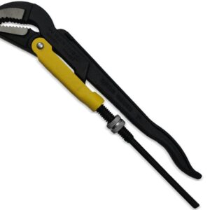 Szczypce nastawne szwedzkie do rur szczęki typ 45° o rozstawie max 40mm długość 330mm waryński