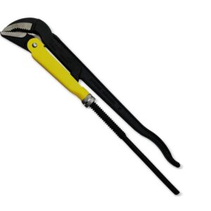 Szczypce nastawne szwedzkie do rur szczęki typ 45° o rozstawie max 103mm długość 652mm waryński