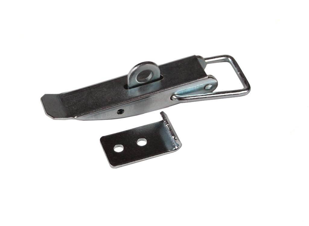 Spinacz zaczep zamek burty uniwersalny 115mm x17mm ze skoblem klamra z drutu fi-3mm