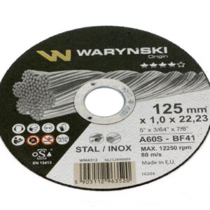 Tarcza do cięcia metalu 125 x1.0 x22.23mm waryński 5szt