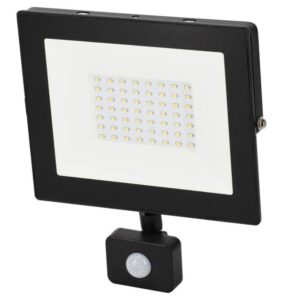 Naświetlaczlampa led smd 230v 50w 4000k 4280lm ip65 czarny z czujnikiem ruchu