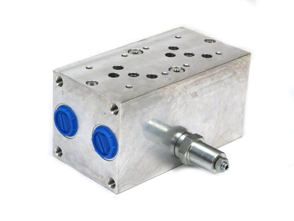 Płyta ng10 cetop 5- 2 sekcyjna z zaworem przelewowym 50-380 bar do elektrozaworów dl5 Płyta ng10 cetop 5- 2 sekcyjna z zaworem przelewowym 50-380 bar do elektrozaworów dl5 - obrazek 2