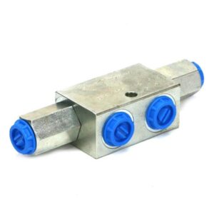 Zawór zwrotny bliźniaczy sterowany vbpde 3/8" 380bar 35l/min zamek hydrauliczny