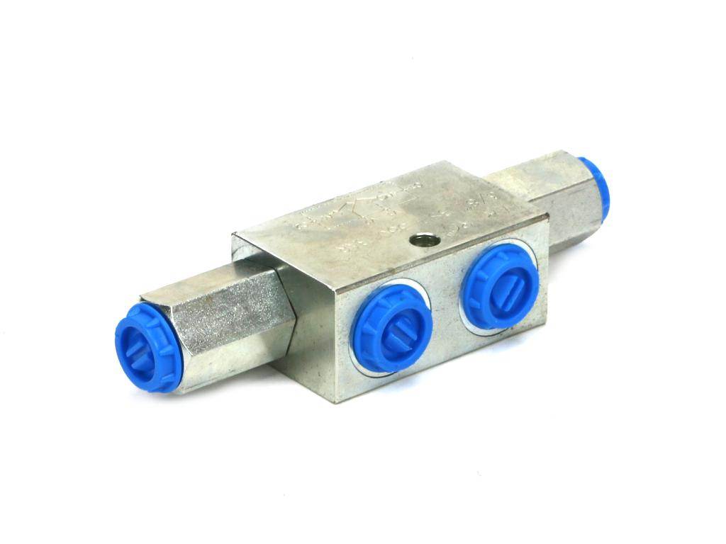 Zawór zwrotny bliźniaczy sterowany vbpde 3/8" 380bar 35l/min zamek hydrauliczny