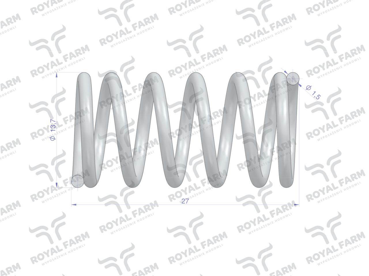 Zawór kompletny poidła rf-20908101 rf-20908106 royal farm 10szt Zawór kompletny poidła rf-20908101 rf-20908106 royal farm 10szt - obrazek 2