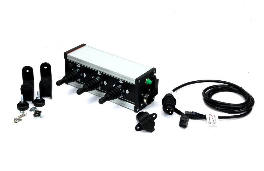 Panel z trzema joystickami 4-pozycyjnymi 12vdc
