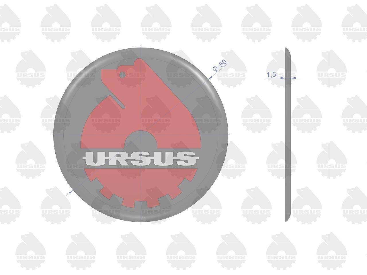 Emblematnaklejka wypukła 3d-w1 oryginał ursus 5szt Emblematnaklejka wypukła 3d-w1 oryginał ursus 5szt - obrazek 2