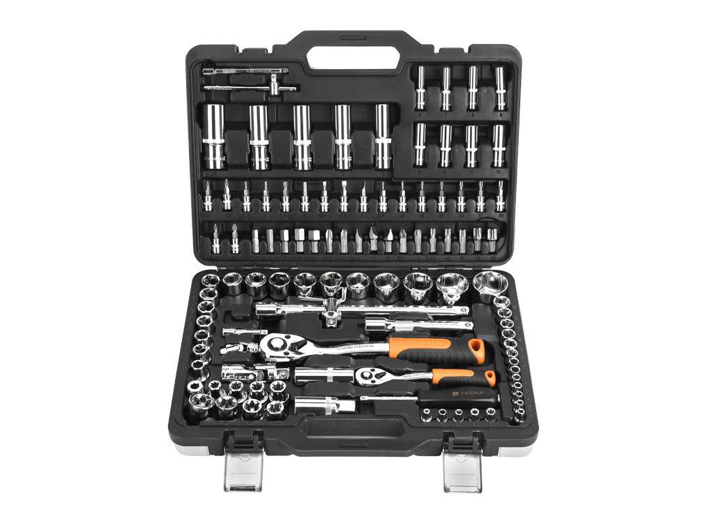 Zestaw kluczy nasadowych 108szt teger