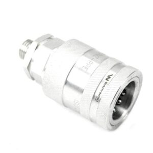 Szybkozłącze hydrauliczne gniazdo m14x1.5 gwint zewnętrzny euro push-pull iso 7241-a z eliminatorem ciśnienia waryński