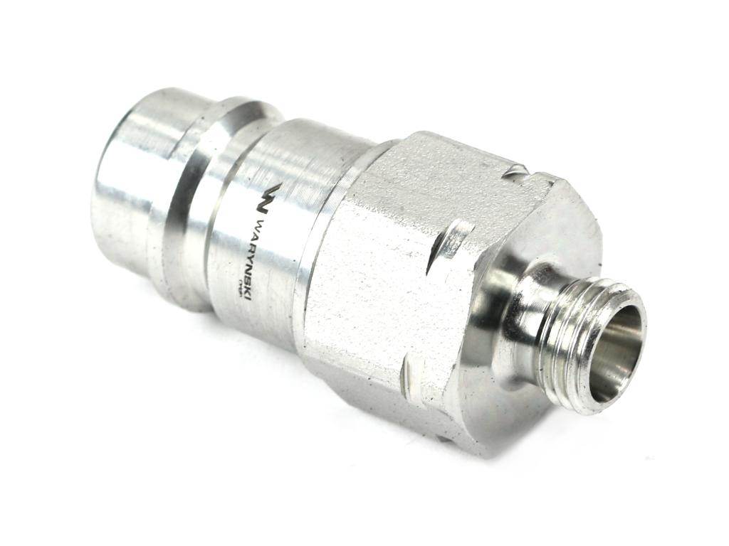 Szybkozłącze hydrauliczne wtyczka m14x1.5 gwint zewnętrzny euro iso 7241-a z eliminatorem ciśnienia waryński Szybkozłącze hydrauliczne wtyczka m14x1.5 gwint zewnętrzny euro iso 7241-a z eliminatorem ciśnienia waryński - obrazek 2