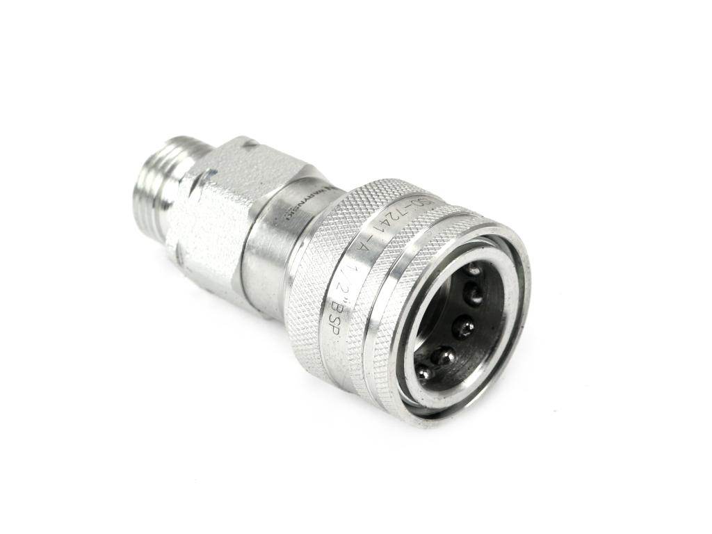 Szybkozłącze hydrauliczne gniazdo g1/2"bsp gwint zewnętrzny euro iso 7241-a waryński