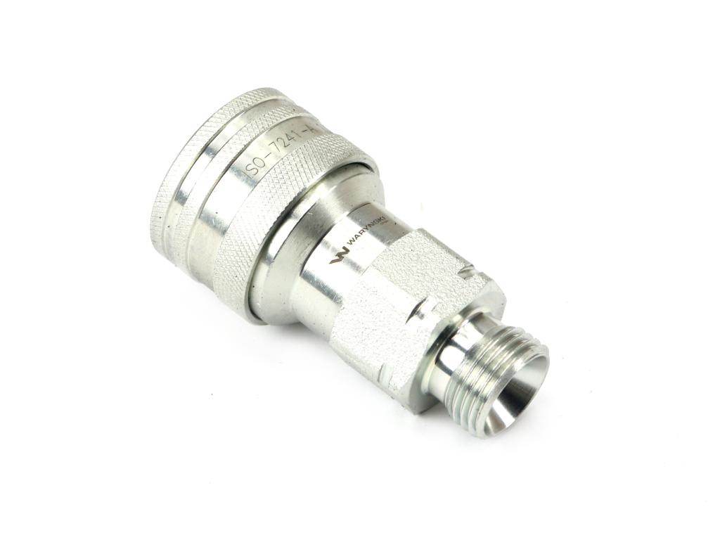 Szybkozłącze hydrauliczne gniazdo g1/2"bsp gwint zewnętrzny euro iso 7241-a waryński Szybkozłącze hydrauliczne gniazdo g1/2"bsp gwint zewnętrzny euro iso 7241-a waryński - obrazek 2