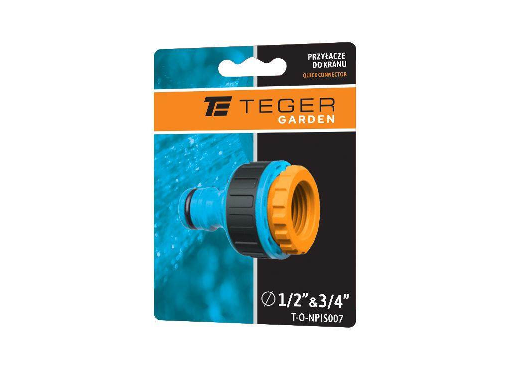 Przyłącze do kranu 1/2" & 3/4" teger Przyłącze do kranu 1/2" & 3/4" teger - obrazek 2