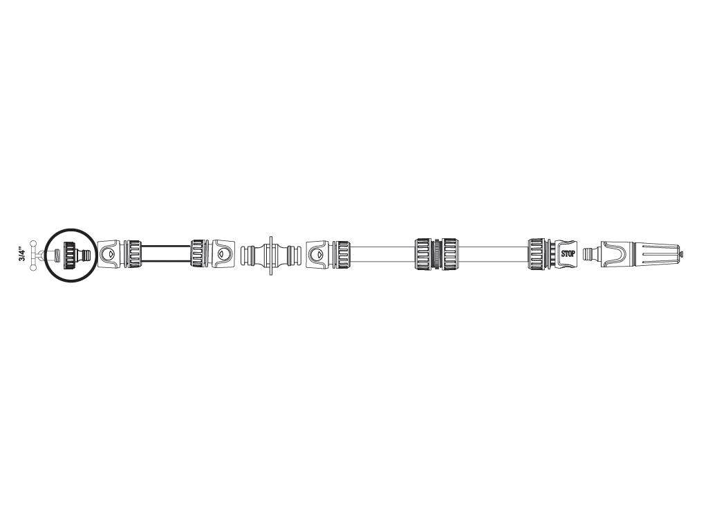Przyłącze do kranu 3/4" teger Przyłącze do kranu 3/4" teger - obrazek 3