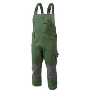 Spodnie robocze ogrodniczki zielone ruwer s 48