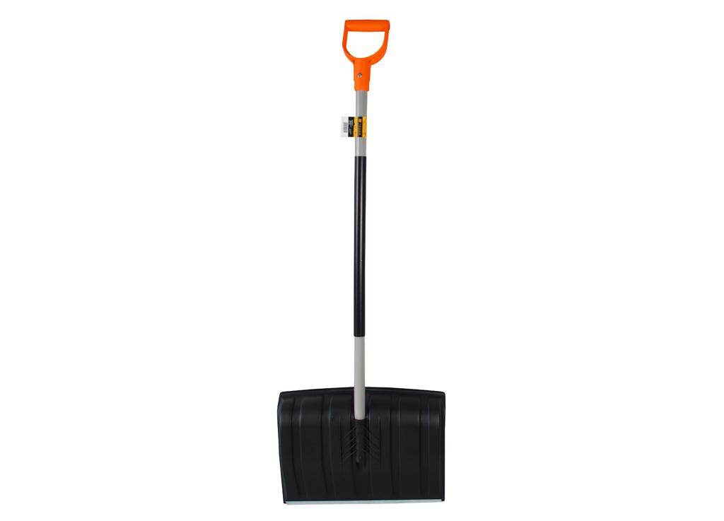 Łopata do śniegu na metalowym trzonku czarna teger Łopata do śniegu na metalowym trzonku czarna teger - obrazek 2