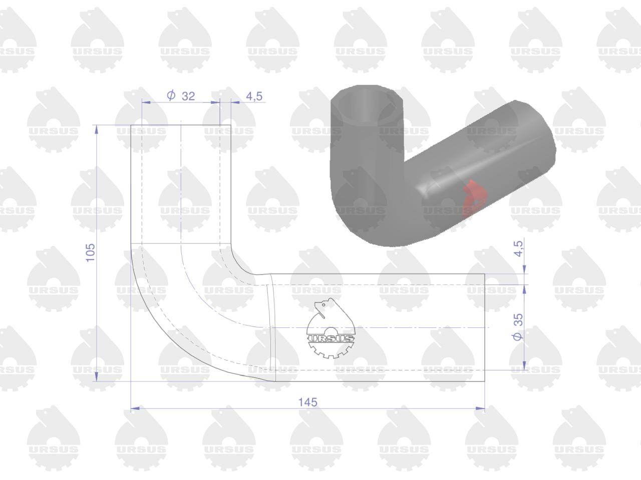 Zestaw komplet przewodów chłodnicy c-360 3p oryginał ursus Zestaw komplet przewodów chłodnicy c-360 3p oryginał ursus - obrazek 3