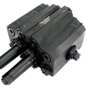 Rozdzielacz hydrauliczny do ładowaczy czołowych ls load sensing 2-sekcyjny 1xsekcja pływająca max przepływ 90l sterowany na linkę i joystick voima