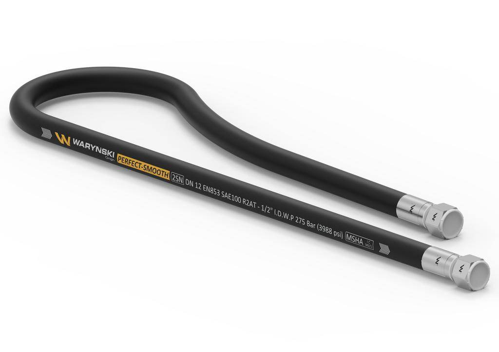 Przewód hydrauliczny gładki z uszczelnieniem 275 bar gwint m22x1.5 proste l-5800mm dn12-2sn 6050160100 przyczepa aa-13-5800 p11p11 27.5mpa waryński