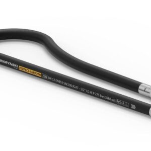 Przewód hydrauliczny gładki z uszczelnieniem 275 bar płasko kulisty gwint m22x1.5 proste l-5800mm przyczepa stary typ aa-13-5800 p11p11 27.5mpa waryński