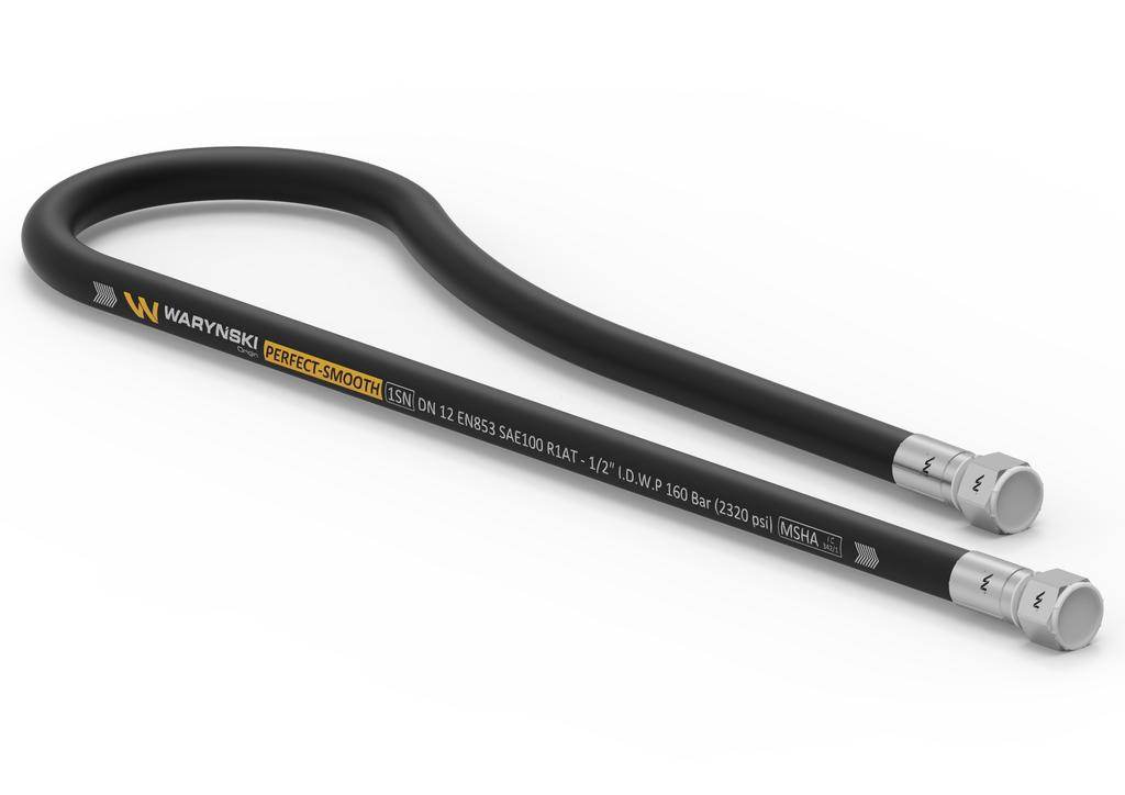 Przewód hydrauliczny gładki z uszczelnieniem 160 bar gwint m22x1.5 proste l-900mm dn12-1sn aa-13-900 p11p11 16mpa waryński