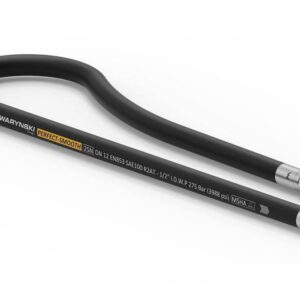 Przewód hydrauliczny gładki z uszczelnieniem 275 bar gwint m22x1.5 proste l-630mm dn12-2sn ab-13-630 p11p21 27.5mpa waryński