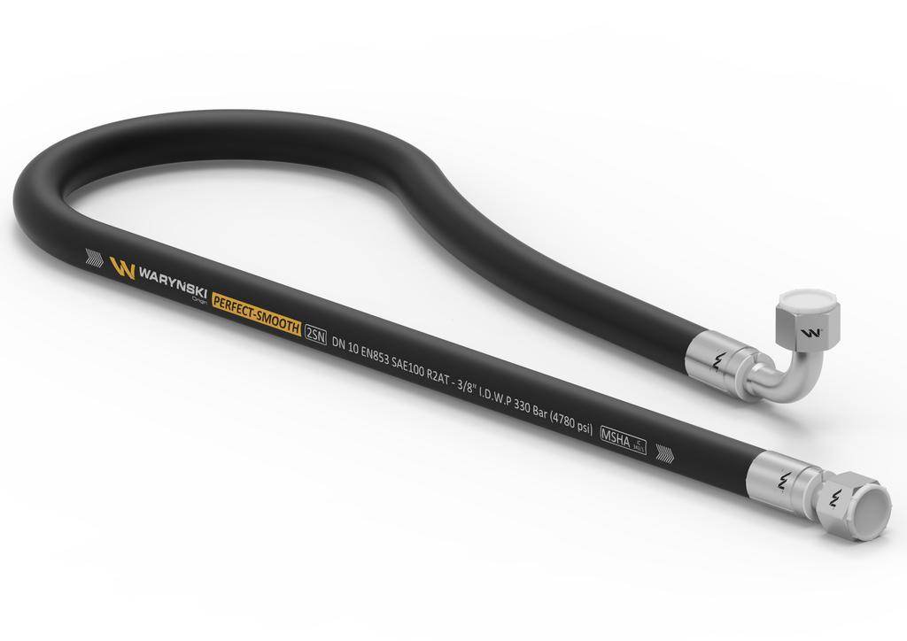 Przewód hydrauliczny gładki z uszczelnieniem 330 bar gwint m18x1.5 prosta/90 stopni l-1500mm dn10-2sn ak-10-1500 p11p12 33.0mpa waryński
