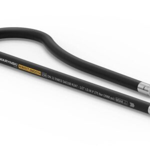 Przewód hydrauliczny gładki z uszczelnieniem 275 bar gwint m22x1.5 prosta/90 stopni l-700mm dn12-2sn ak-13-700 p11p12 27.5mpa waryński
