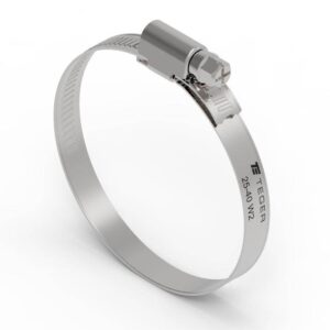 Opaska zaciskowa 25-40 ślimakowa obejma w2 stal nierdzewna szerkość 9mm teger 50szt
