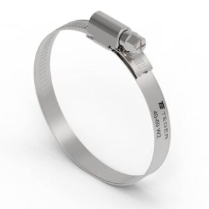 Opaska zaciskowa 40-60 ślimakowa obejma w2 stal nierdzewna szerkość 9mm teger 50szt