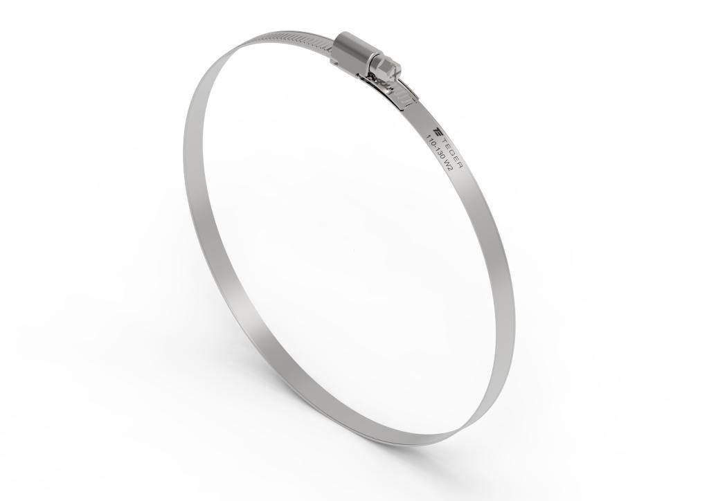 Opaska zaciskowa 110-130 ślimakowa obejma w2 stal nierdzewna szerkość 9mm teger 10szt