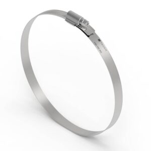 Opaska zaciskowa wzmocniona 130-150 ślimakowa obejma w2 stal nierdzewna szerkość 12mm teger 10szt