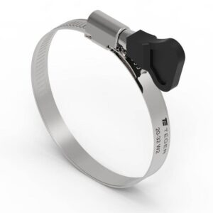 Opaska zaciskowa z pokrętłem 20-32 ślimakowa obejma w2 stal nierdzewna szerkość 9mm teger 50szt