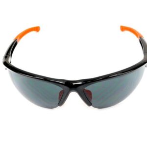 Okulary ochronne z poliwęglanu gumowe okł ce ciemne szkła teger