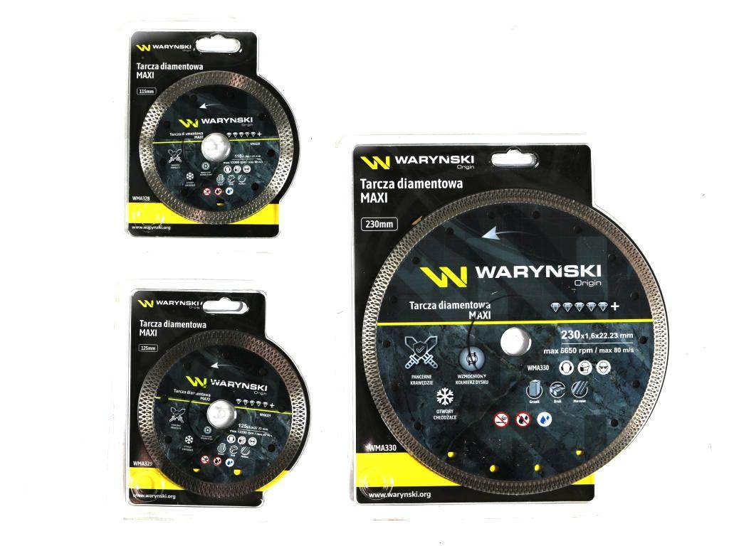 Tarcza diamentowa maxi 125x22.23mm waryński Tarcza diamentowa maxi 125x22.23mm waryński - obrazek 3