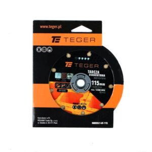 Tarcza diamentowa segmentowa 115x22.23mm do cięcia betonu teger