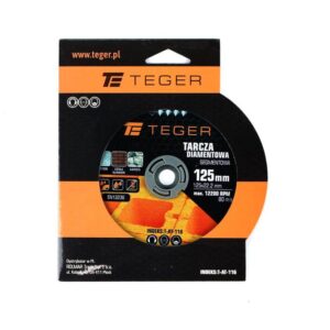 Tarcza diamentowa segmentowa 125x22.23mm do cięcia betonu teger
