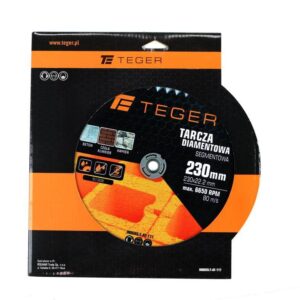 Tarcza diamentowa segmentowa 230x22.23mm do cięcia betonu teger