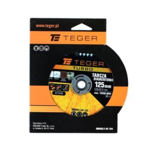 Tarcza diamentowa turbo 125x22.23mm teger