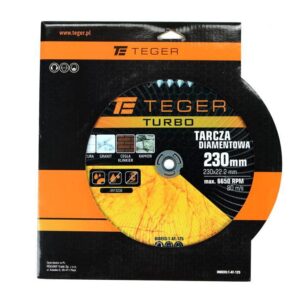 Tarcza diamentowa turbo 230x22.23mm teger